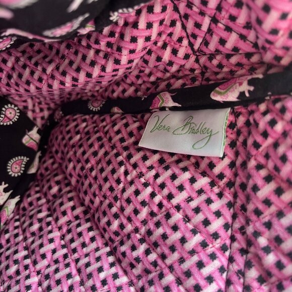 Retired Vera Bradley Pink Elephant Messenger Bag - Picture 7 of 7
